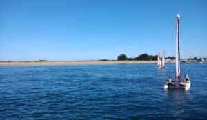 pratique de la voile dans la ria d'etel